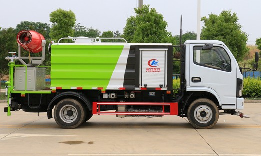 多功能抑塵車的視頻_國六東風福瑞卡5噸藍牌抑塵車廠家價格2