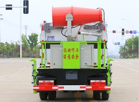多功能抑塵車的視頻_國六東風福瑞卡5噸藍牌抑塵車廠家價格4