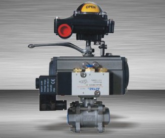 不銹鋼消防氣動絲口球閥 不銹鋼消防氣動絲口球閥